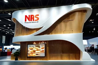 3d trade booth design exhibition stand banner kiosk tent 3d booth animation posm
