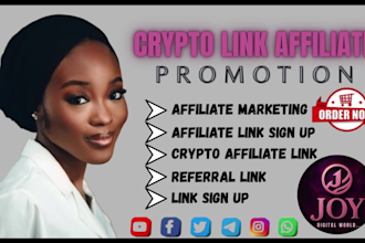 affiliate referral link promotion crypto website promotion referral link sign up