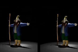 do 3d low poly stylized game character model animation game assets ue5 blender