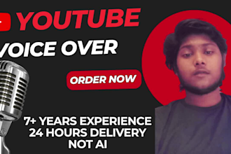 do voiceovers in indian english for youtube, documentary, and more