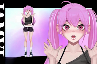 create custom pngtuber avatar with live2d rigging and expressions