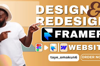design professional framer redesign webflow to figma website build