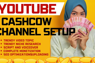 set up profitable monetize youtube cahcow channel, faceless business channel