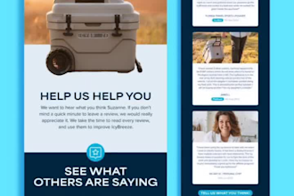 create a professional mailchimp email marketing expert template and SMS
