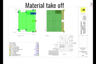 do material take off, construction cost estimation and quantity takeoff