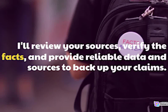check facts and proofread text for you
