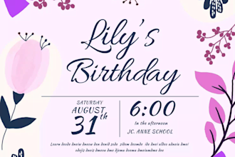 create an animated GIF birthday and wedding card for you