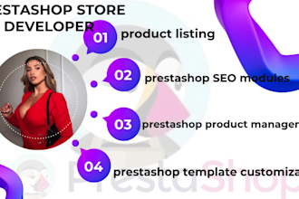 developer prestashop store, SEO modules prestashop template design and customize