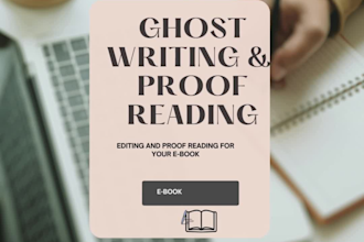 ghostwrite and research on all topics