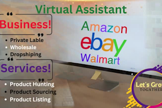 provide expert virtual assistance for tiktokshop, ebay and amazon