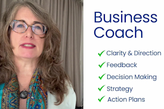 be your business coach for clarity and next steps