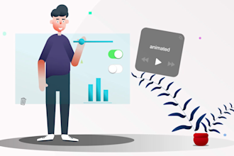 create a custom 2d animated explainer video