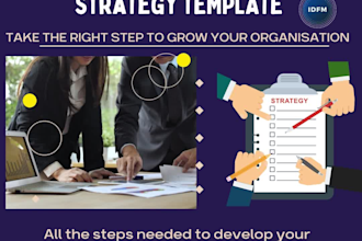 provide you an  organisational strategy template document