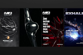 create 3d animated poster and promo video for your event