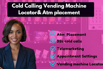 cold calling vending machines, real estate cold calling, vending machine locator