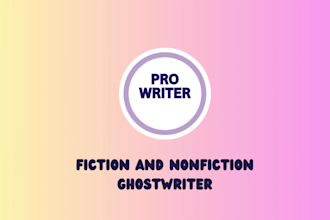 ebook writing, KDP ebook ghostwriter, fiction and nonfiction ghost book writer
