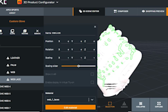 customize and configure baseball, softball glove bats on zakeke kickflip shopify