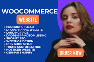 design ecommerce hostinger website webshop skincare shopify  dropshipping store