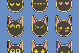 do a custom cute stickers
