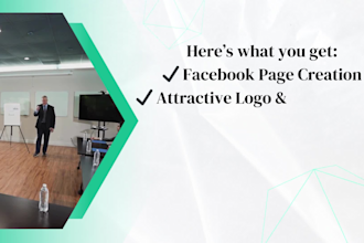 create and  set up your facebook business page with logo