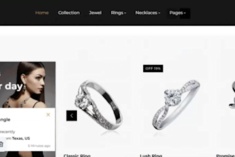 create a jewelry store and market it for maximum sales