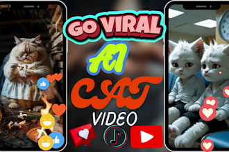 viral ai cat video ai animal rescue vidoe mini chef marvel ai skin care video
