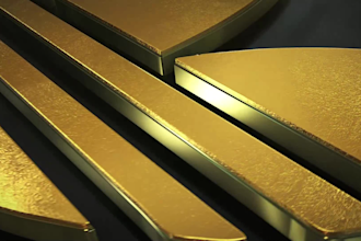 create gold logo reveal