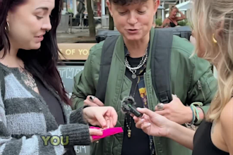 create street style interview content in london UK for you