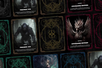 draw card game, card game design, 3d card game art design board game tarot card