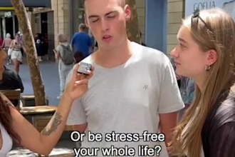 film a tiktok, youtube or fb street interview video ads for your ugc video brand