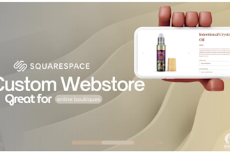 create clean custom design for your squarespace store