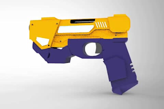 3d weapons model and render