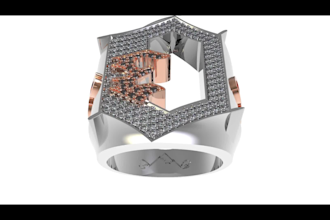 custom championship ring design and render