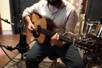 record your acoustic fingerpicking guitar