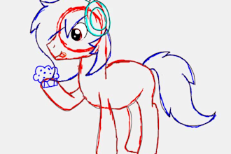 draw in the my little pony style