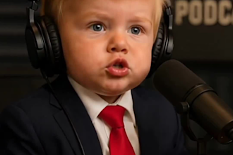 create viral ai baby podcast moments and short videos