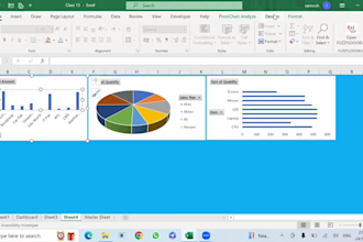 create dashboard, mis reports and pivot tables in excel