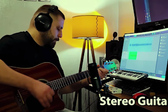play acoustic or nylon guitar for your song