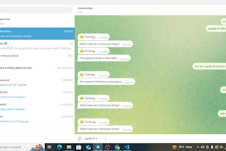 ai chatbot for telegram and whatsapp