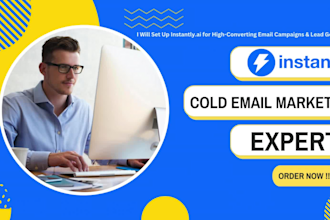 setup and manage instantly ai email campaigns and warm ups