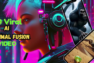 create ai hybrid fusion animation for viral tiktok, youtube and ig reels
