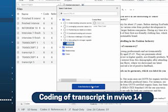 do coding and thematic analysis of qualitative interview data
