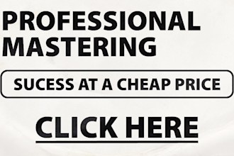 make professional mastering for your tracks