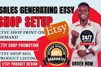 do etsy shop setup etsy product listing etsy SEO setup etsy print on demand etsy
