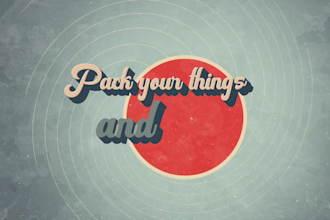 create retro vintage lyrics video