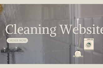 build cleaning service website, house, office cleaning, booking koala website