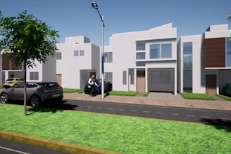 modelado 3d y renderizado exterior