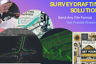 draw professional survey drawings, topography maps, and site plans