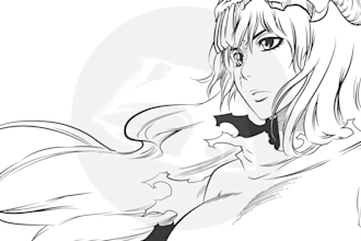 do vector of any anime, manga or cartoon you provide me