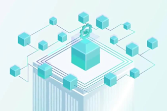 create abstract online marketplace in 3d isometric animation